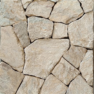 Mosaico folheado de pedra natural cor bege JRSR-015